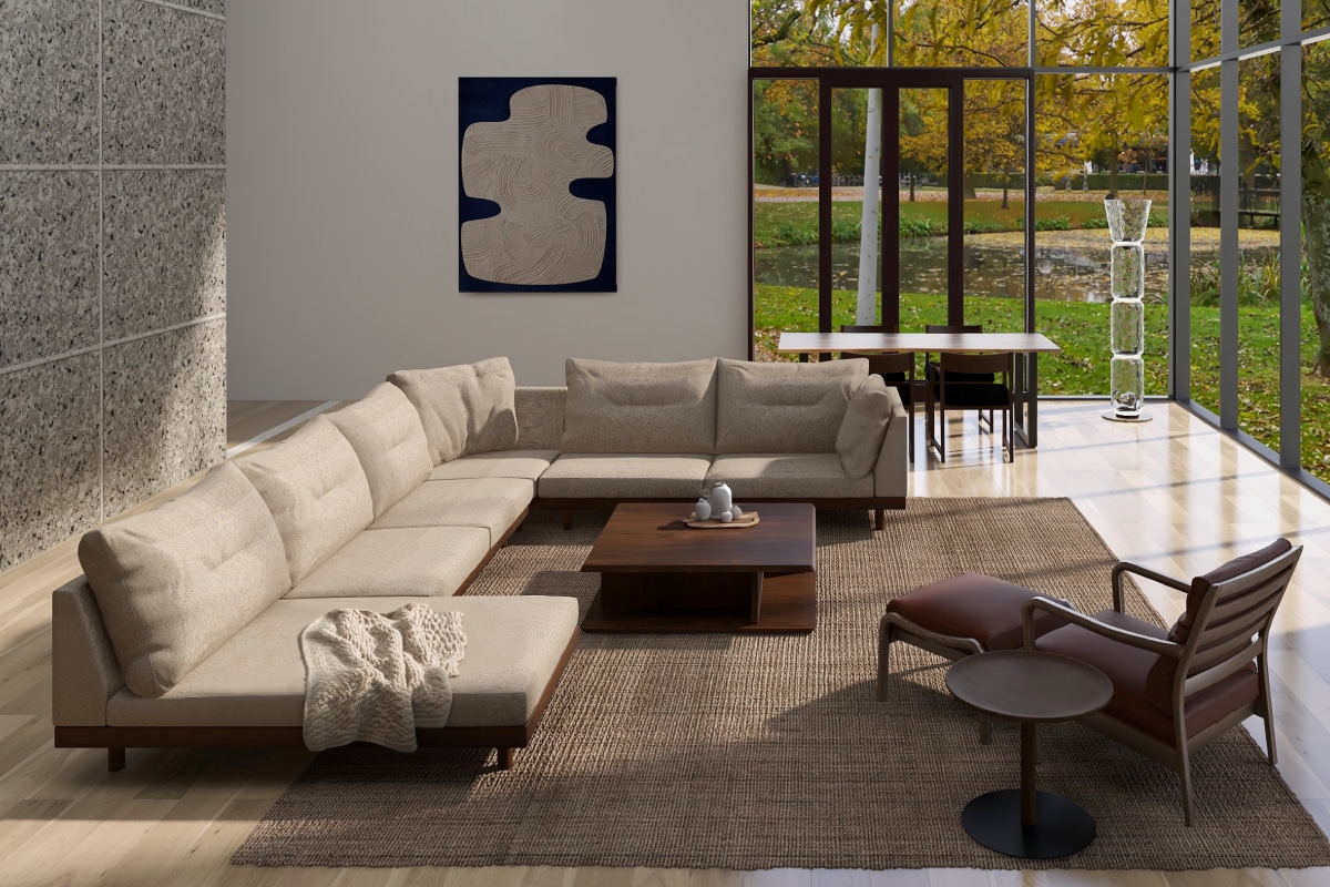 DANISH GRANDE SOFA シングルアーム3シーター199