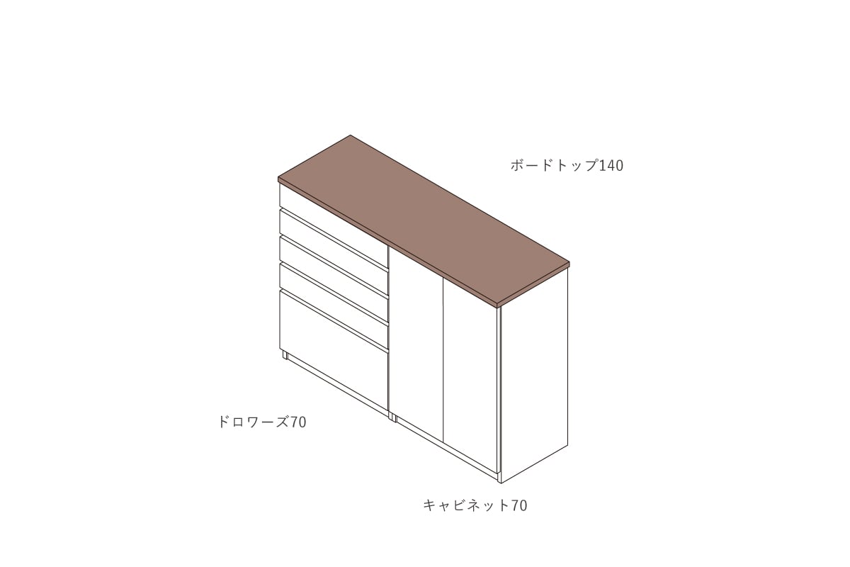 NOTE BOARD TOP W140cm × D46cm