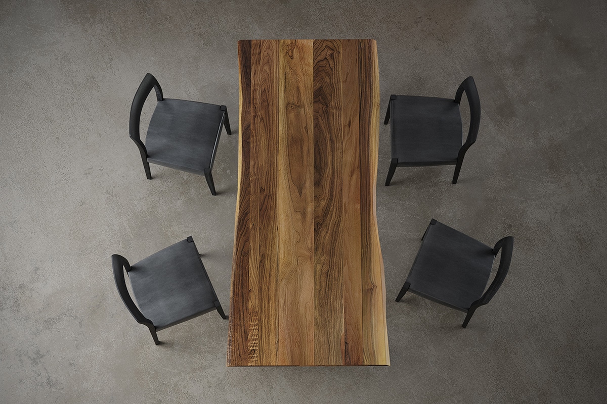 W200cm × D90~80cm sap side