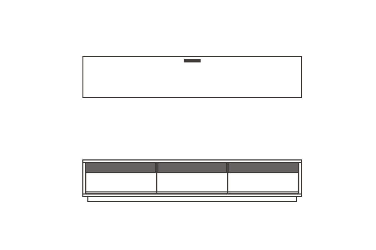 W220cm × D38cm