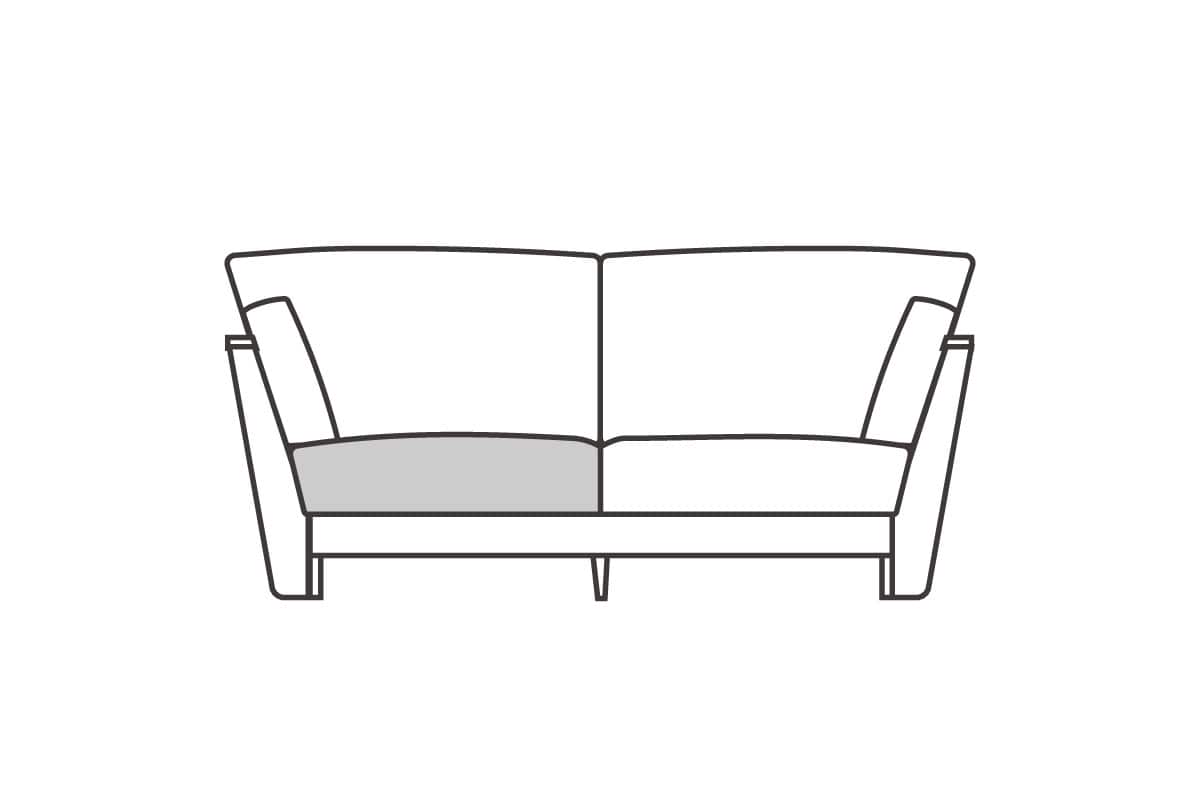 2シーター180用　座クッション中材（単品）