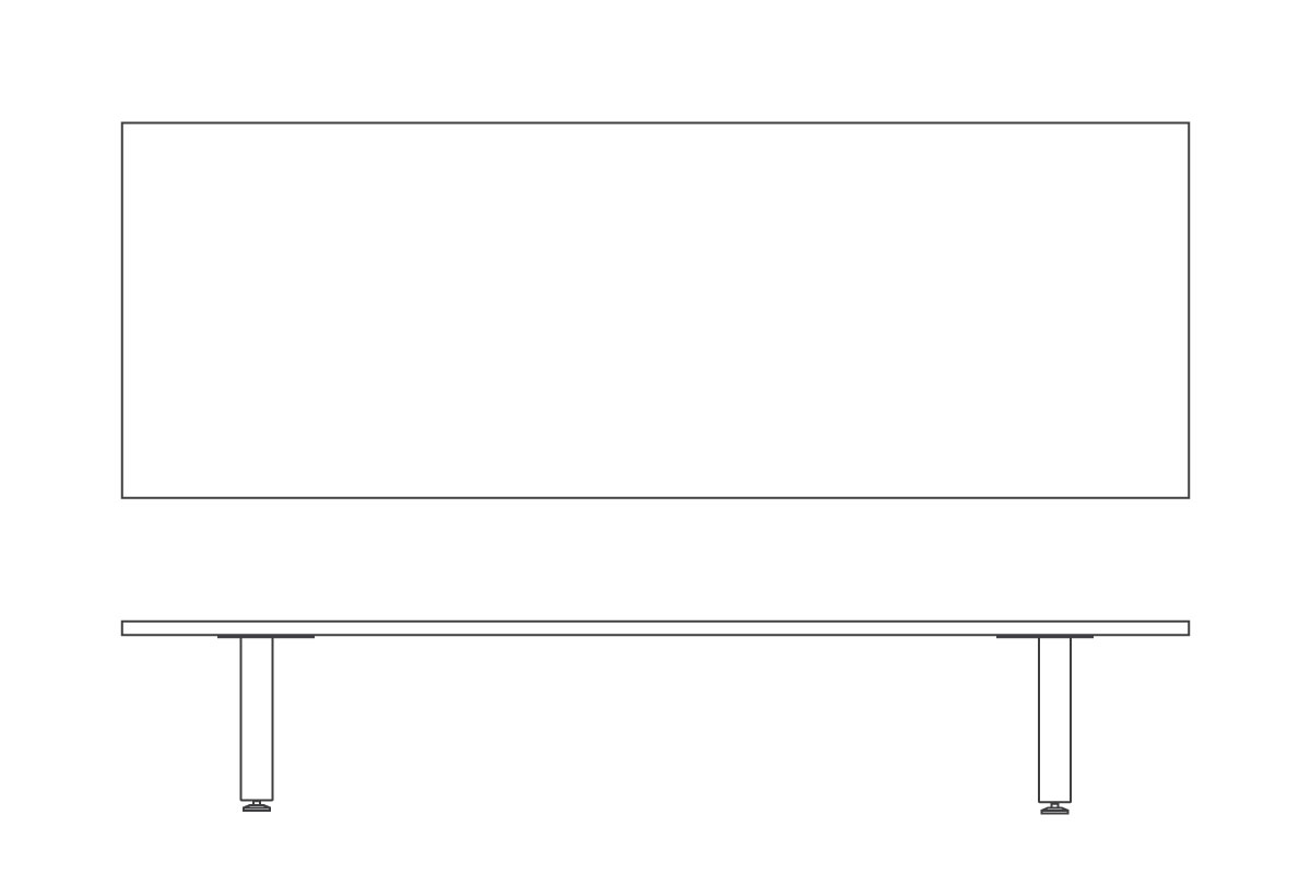 W 240cm × D 84.5cm