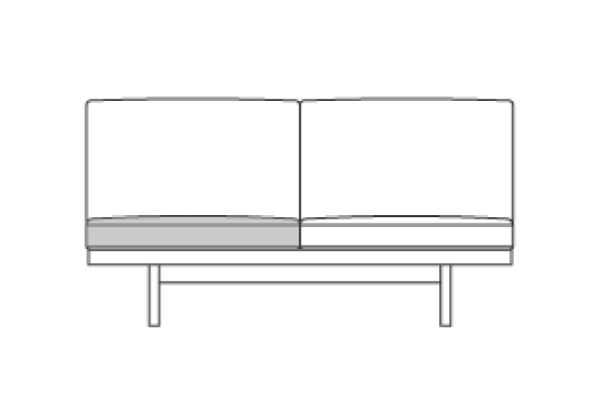 3S180用 座クッション中材（単品）