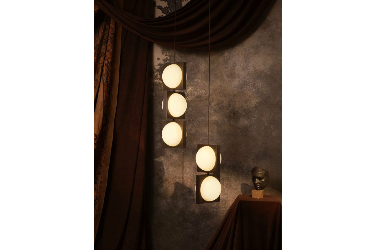 LEE BROOM | SOLSTICE PENDANT BLACKENED BRASS