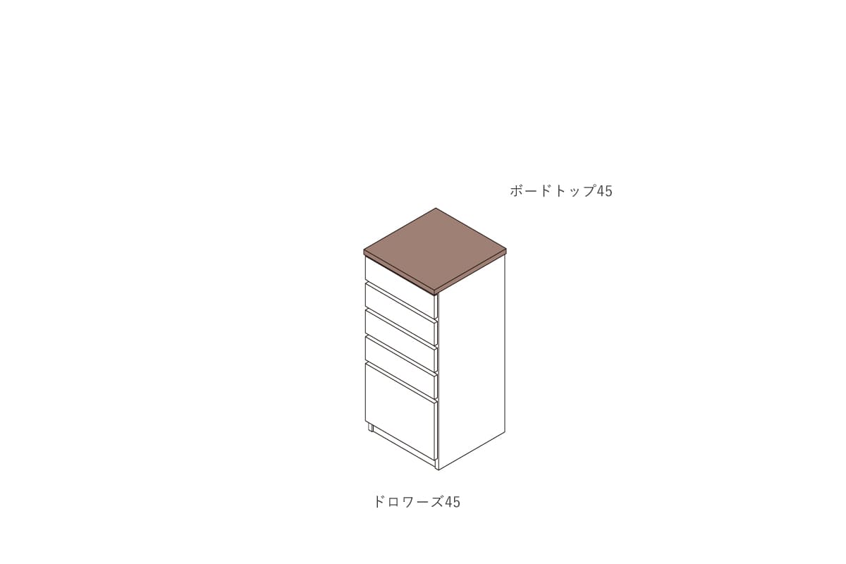 NOTE BOARD TOP W45cm × D46cm