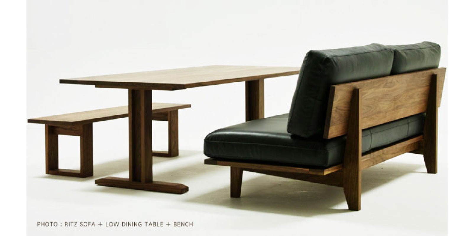 RITZ LOW DINING TABLE W140cm × D84.5cm