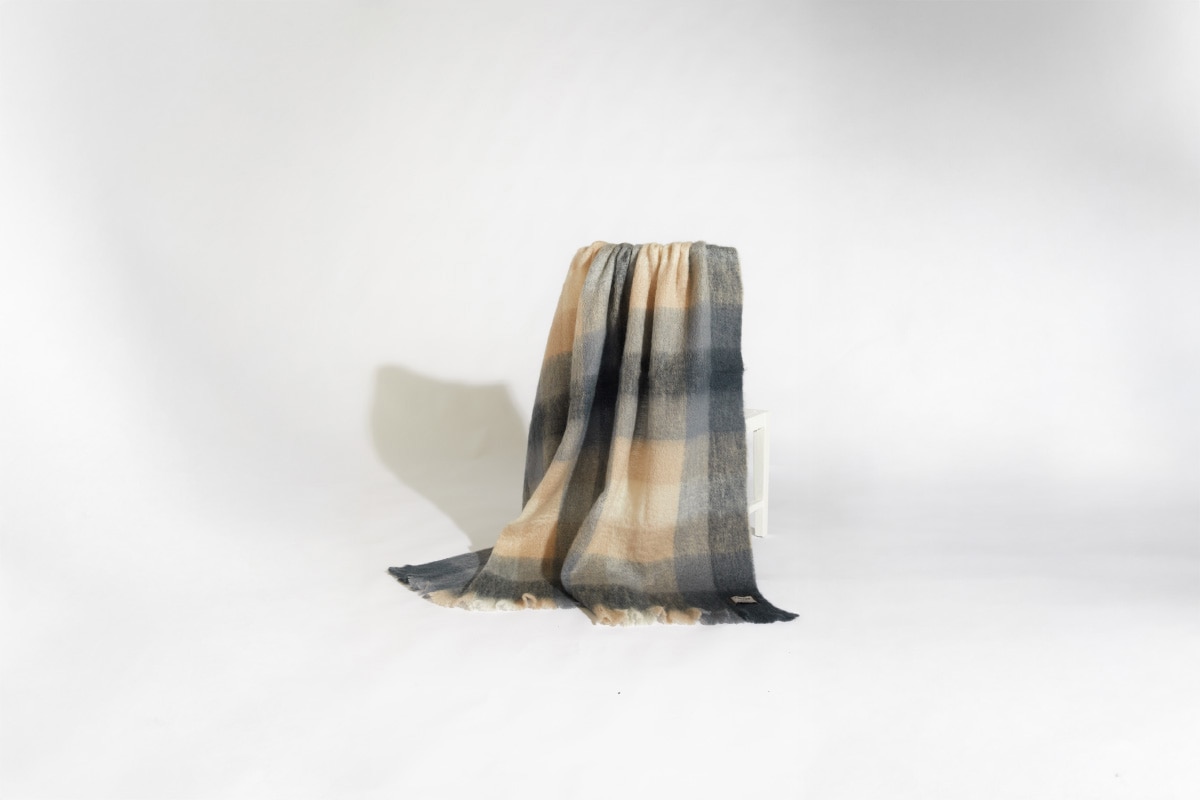 FOXFORD | Mohair Throw CLASSIC CHECK