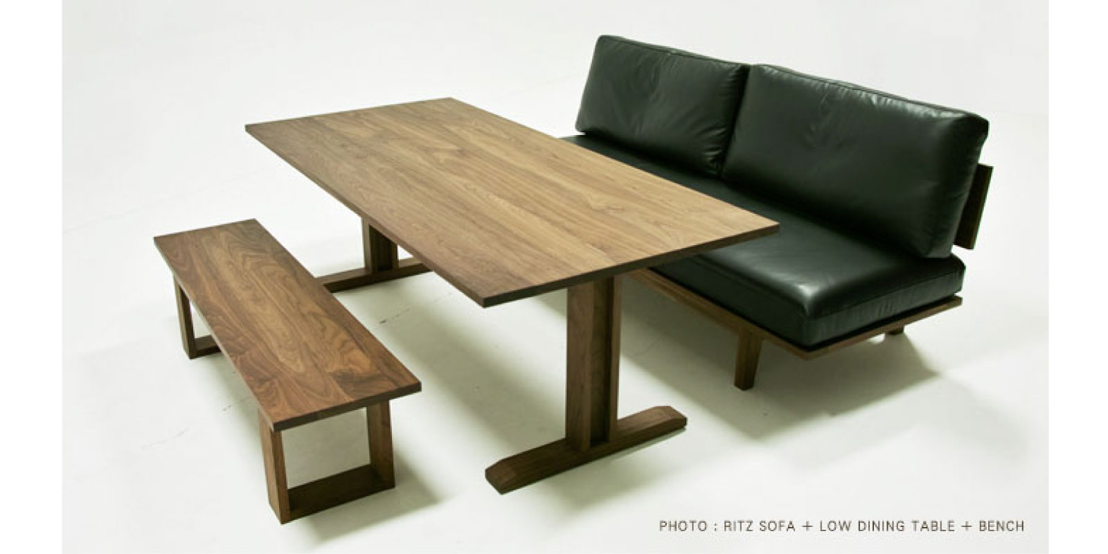 RITZ LOW DINING TABLE W140cm × D84.5cm