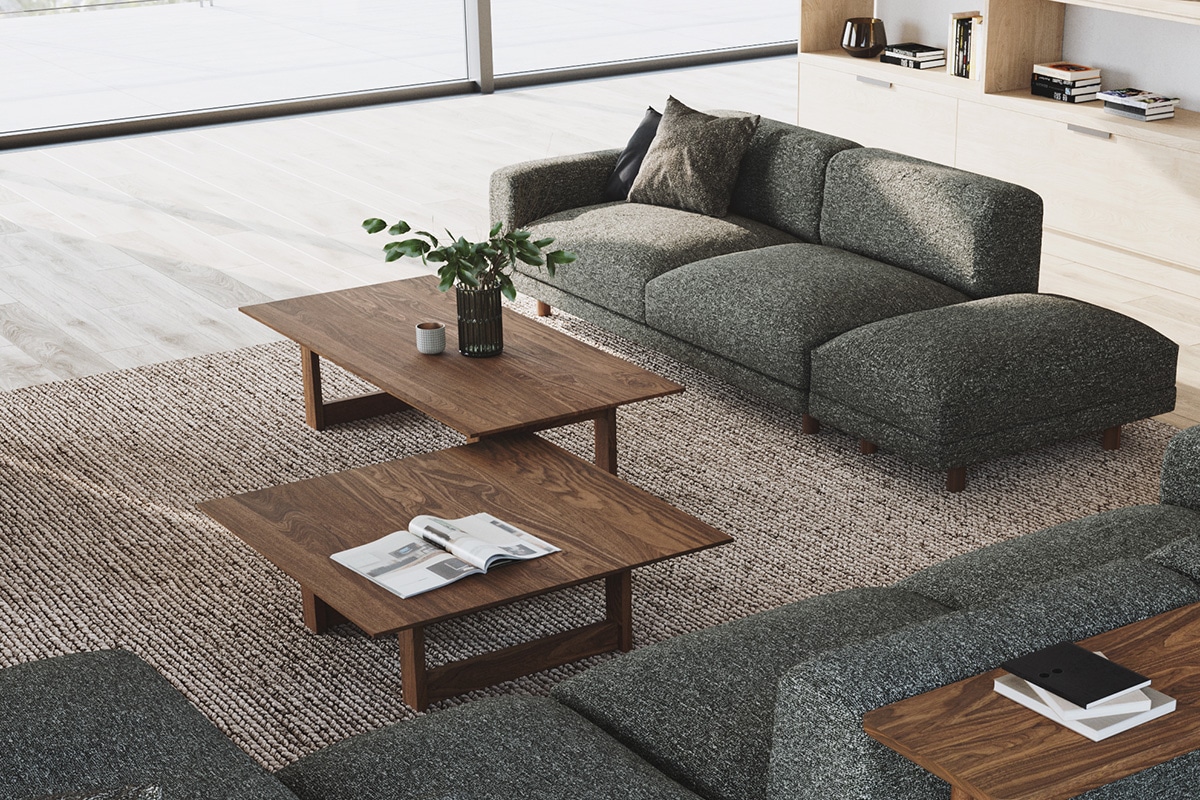 YU UT3 LIVING TABLE W120cm D90cm H30cm