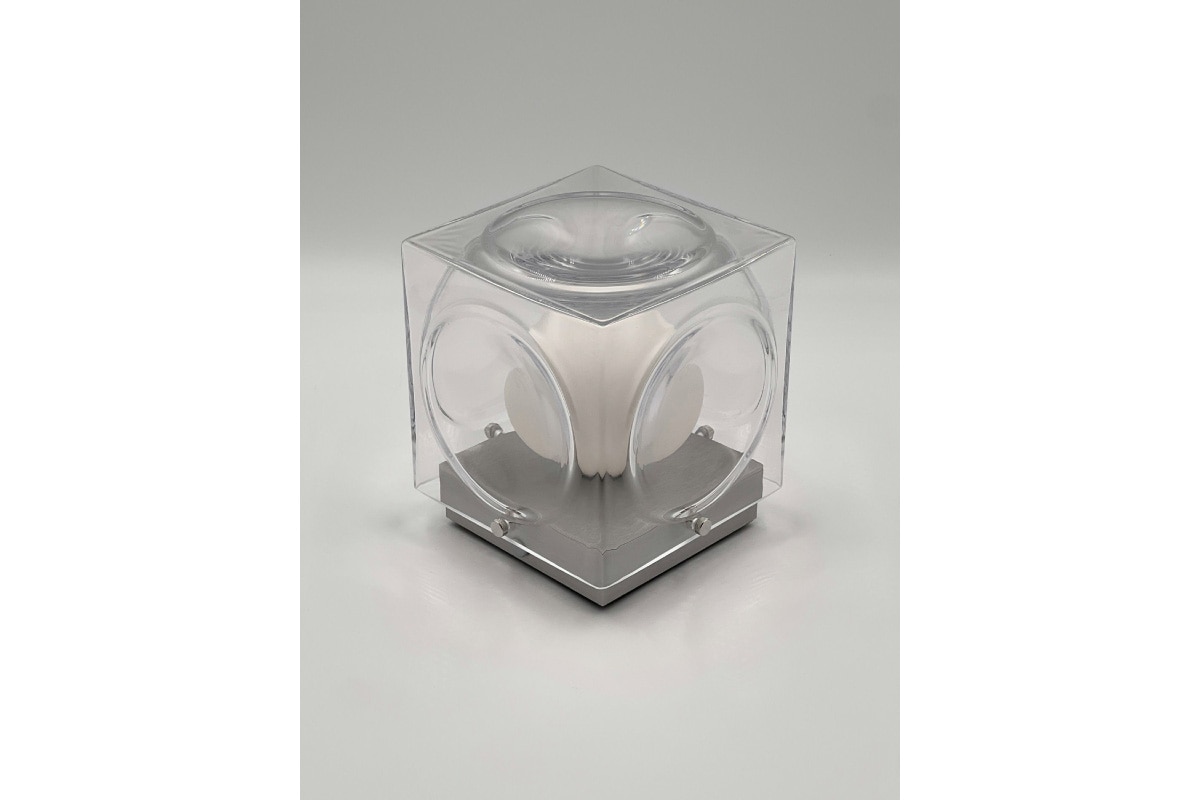 LEE BROOM | CHANT PORTABLE LAMP CLEAR & SILVER