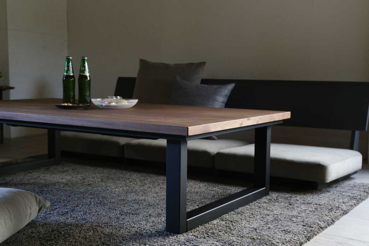 Nichibi Woodworks | SAI WalnutⅡ kotatsu table Walnut 150×85×38(cm)