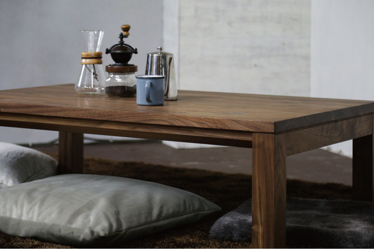 FolivorA | NOMBE kotatsu table(wood) ウォールナット 160×90(cm)