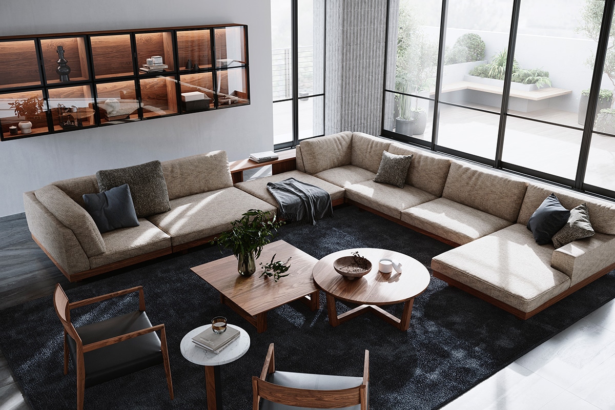 YU UT3 LIVING TABLE W90cm D90cm H35cm