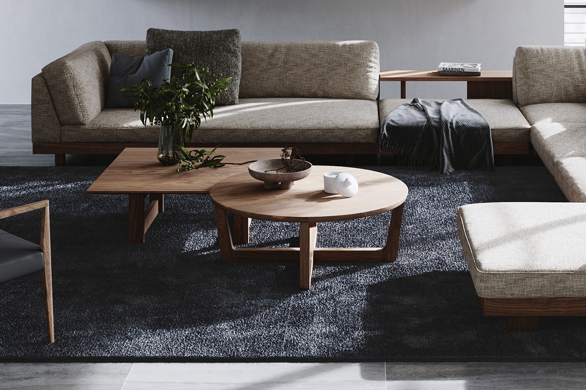 YU UT3 LIVING TABLE W90cm D90cm H35cm