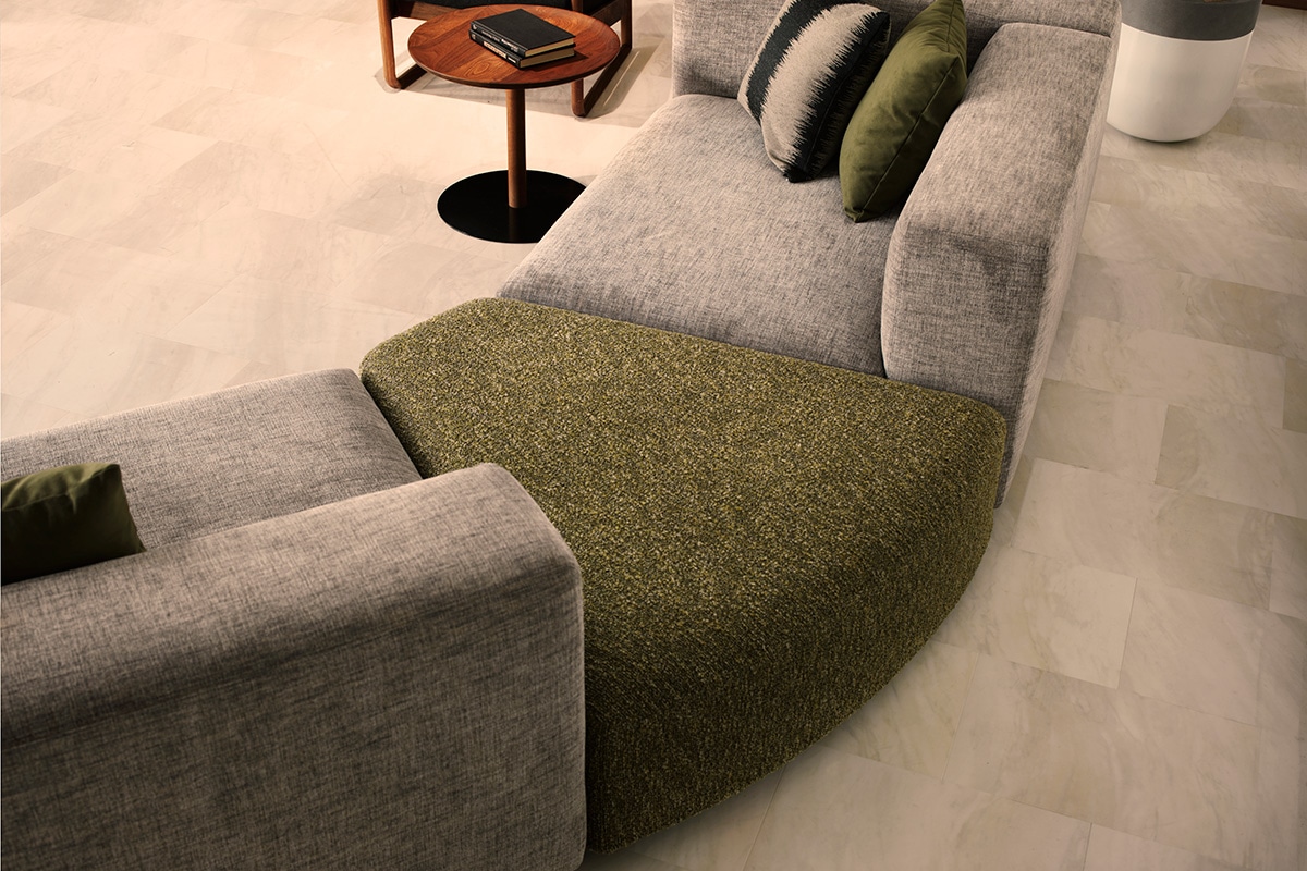 COMPOSIT SYSTEM SOFA オットマンファンシェイプ45°