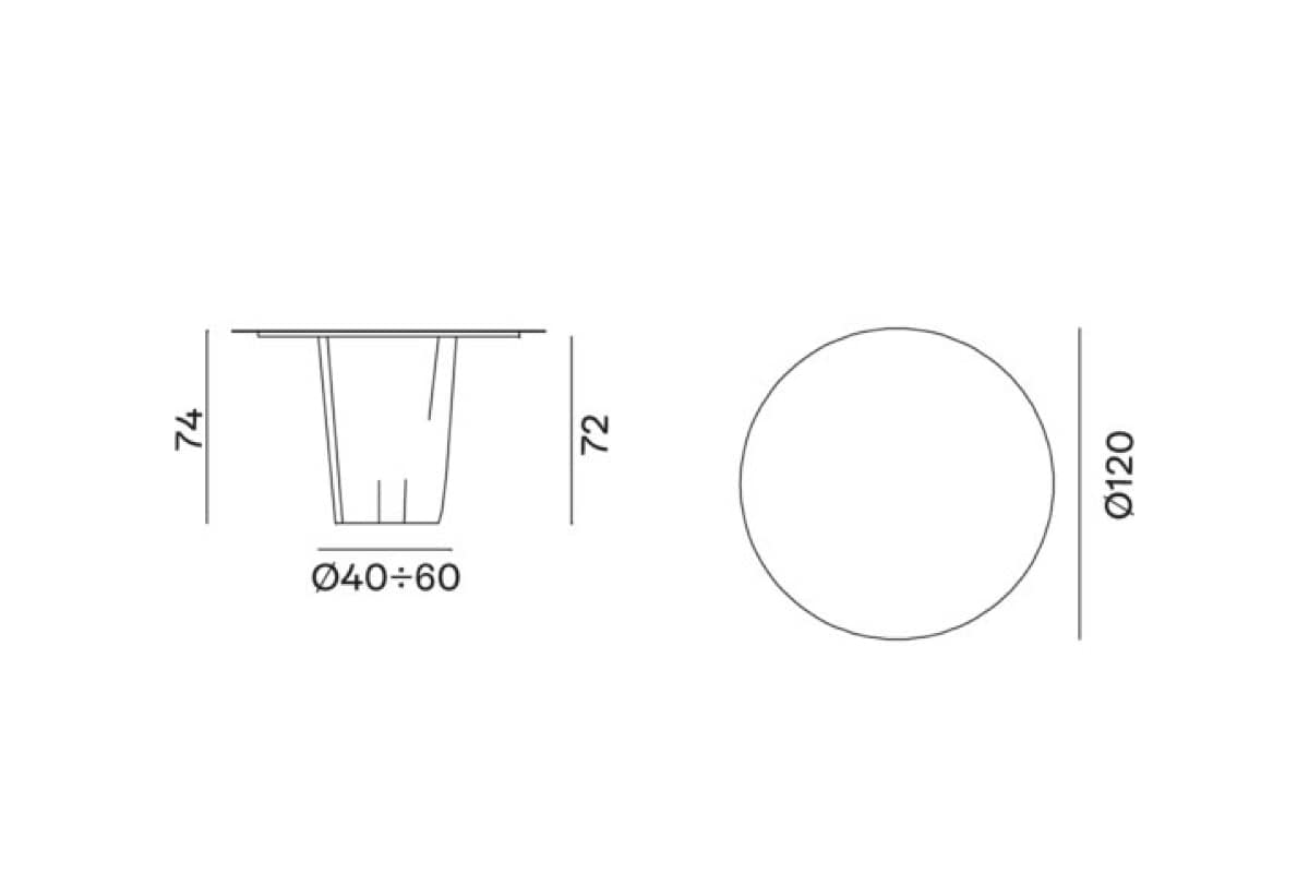 GERVASONI | BRICK 36 Φ120 cm