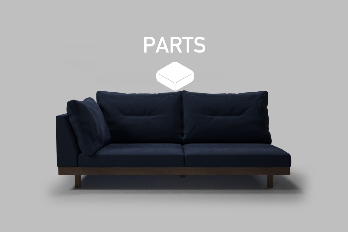 DANISH GRANDE SOFA PARTS シングルアーム3シーター199 背クッション中材（単品）