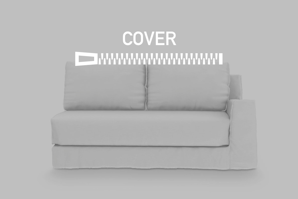 GERVASONI | LOLL 21 L-R COVER LOLL 21（W172xD105xH78cm）