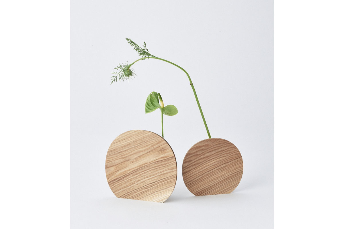 SASAKI | Palette vase アッシュ ラージ